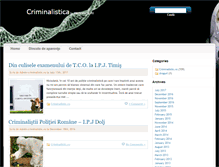 Tablet Screenshot of criminalistic.ro